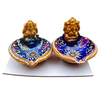 Fancy Clay Diya S.Laxmi Ganesh (Set of 2)