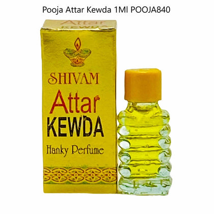 Pooja Attar/ Pooja Fragrance Kewda 1Ml - India At Home